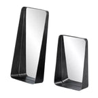 Amboros Specchi Decorativi con Mensole, Set da 2 pz - Nero - SEI