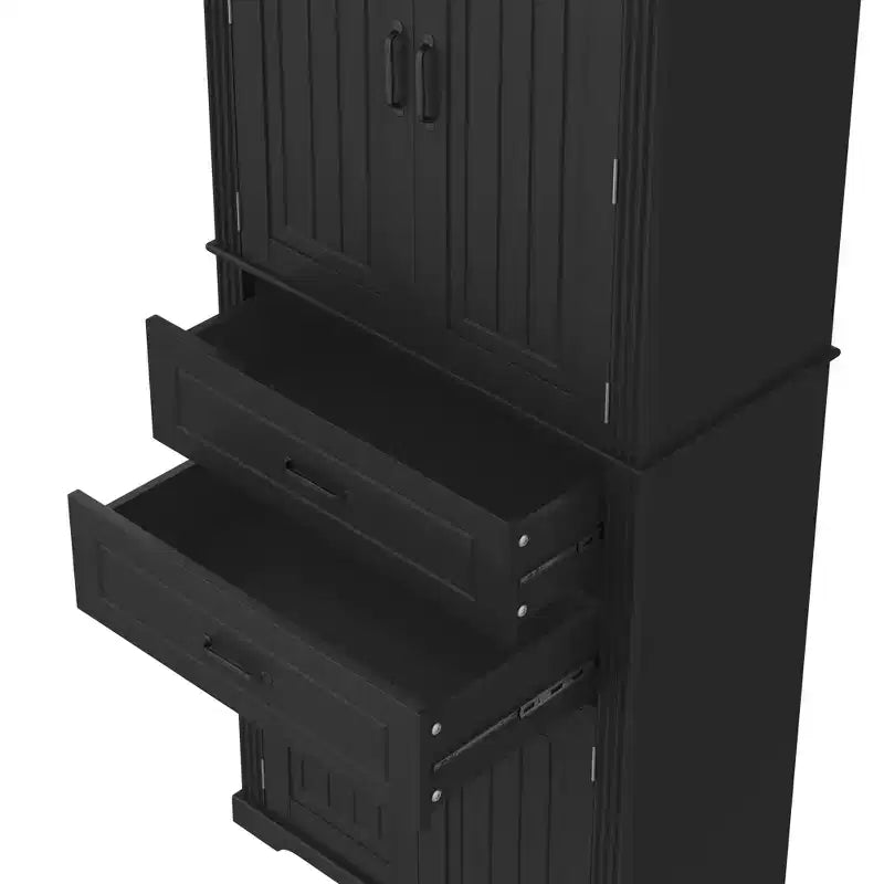 Christopher Knight Home Walter Armoire de rangement multifonctionnel moderne avec 2 tiroirs et étagères réglables