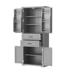 Christopher Knight Home Walter Armoire de rangement multifonctionnel moderne avec 2 tiroirs et étagères réglables