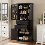 Christopher Knight Home Walter Armoire de rangement multifonctionnel moderne avec 2 tiroirs et étagères réglables