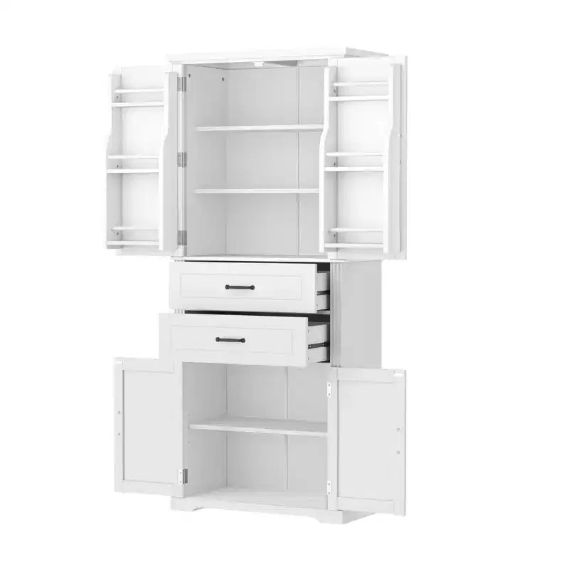Christopher Knight Home Walter Armoire de rangement multifonctionnel moderne avec 2 tiroirs et étagères réglables