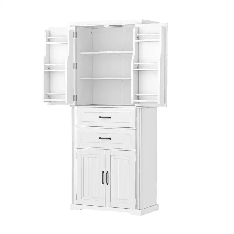 Christopher Knight Home Walter Armoire de rangement multifonctionnel moderne avec 2 tiroirs et étagères réglables