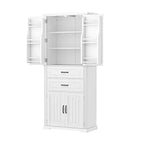 Christopher Knight Home Walter Armoire de rangement multifonctionnel moderne avec 2 tiroirs et étagères réglables
