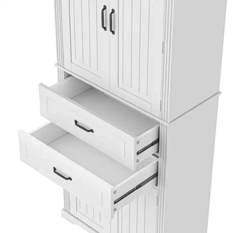 Christopher Knight Home Walter Armoire de rangement multifonctionnel moderne avec 2 tiroirs et étagères réglables
