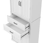 Christopher Knight Home Walter Armoire de rangement multifonctionnel moderne avec 2 tiroirs et étagères réglables