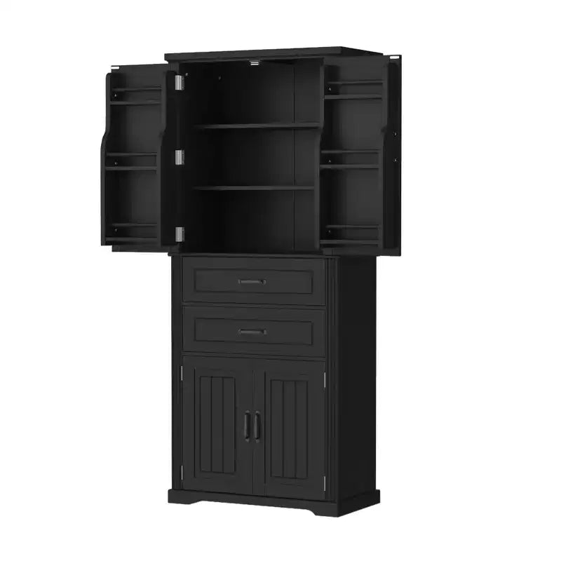 Christopher Knight Home Walter Armoire de rangement multifonctionnel moderne avec 2 tiroirs et étagères réglables