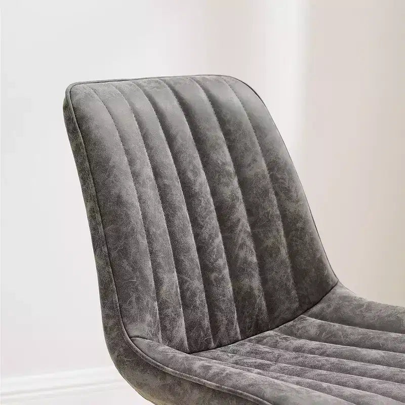 Chaise de salle à manger pivotante Art Leon Mid-century Modern en similicuir, lot de 2