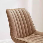 Chaise de salle à manger pivotante Art Leon Mid-century Modern en similicuir, lot de 2