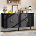 59 Inch Wide Buffet Cabinet, Kitchen Storage Cabinet, Wood Console Table, Coffee Bar Decorative Cabinet for Living Room Dining Room Entryway