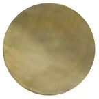 Table basse ronde Royal Hampton, forme tambour, laiton antique ombré, 34,5 pouces -