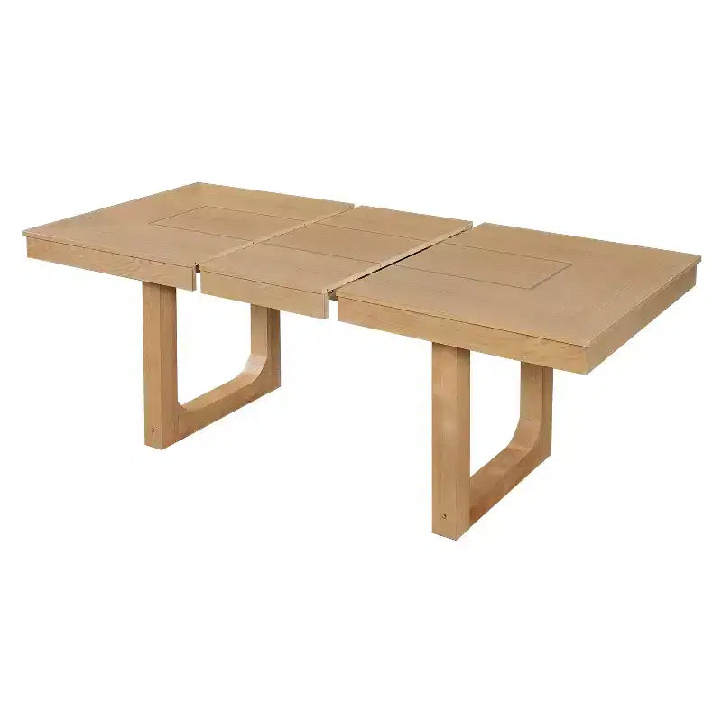 Set da Pranzo Merax da 7 Pezzi con Tavolo Allungabile e 6 Sedie Imbottite