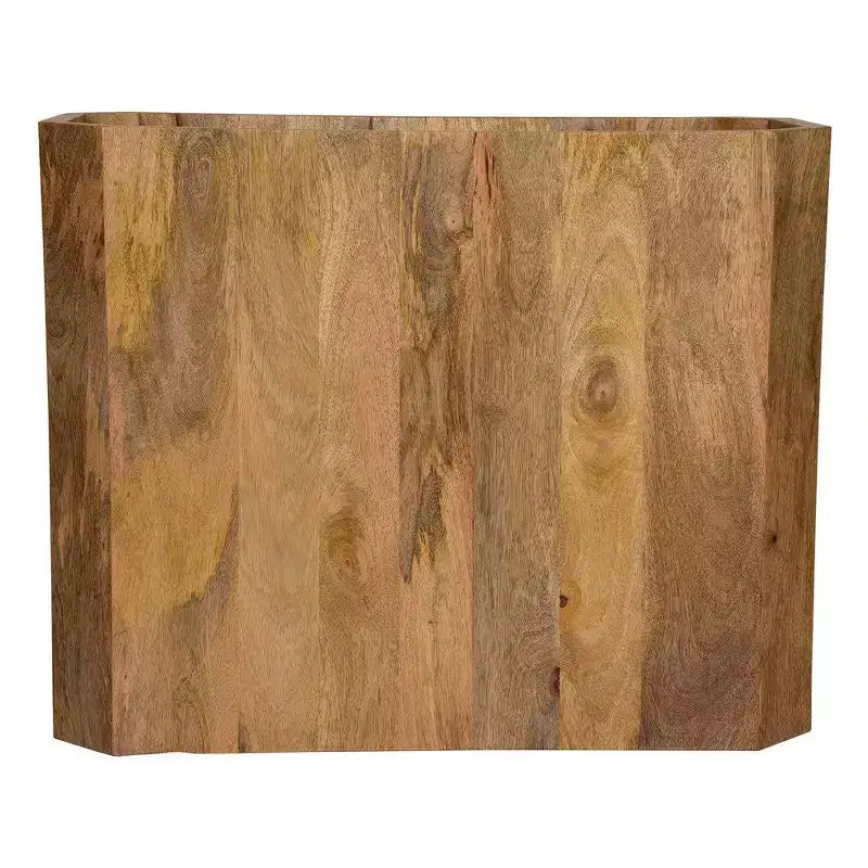 Tavolino da caffè Royal Hampton a cubo cavo realizzato a mano in legno di mango marrone naturale, 76 cm -