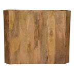 Tavolino da caffè Royal Hampton a cubo cavo realizzato a mano in legno di mango marrone naturale, 76 cm -