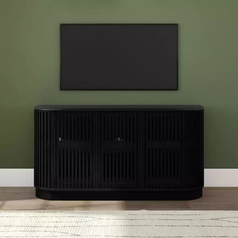 Madia in Legno Massello Plank+Beam Contour con 3 Ante, Mobile TV da 150 cm per Soggiorno