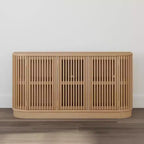 Madia in Legno Massello Plank+Beam Contour con 3 Ante, Mobile TV da 150 cm per Soggiorno