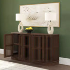 Madia in Legno Massello Plank+Beam Contour con 3 Ante, Mobile TV da 150 cm per Soggiorno