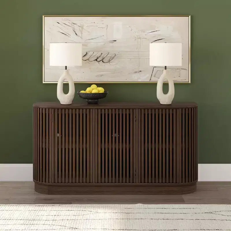 Madia in Legno Massello Plank+Beam Contour con 3 Ante, Mobile TV da 150 cm per Soggiorno