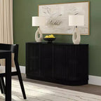 Madia in Legno Massello Plank+Beam Contour con 3 Ante, Mobile TV da 150 cm per Soggiorno