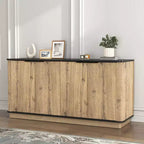 GDFStudio Nicola Moderna Madia Multi-funzionale in Legno da 55 con 4 Ante