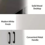 42.5 Credenza, Buffet Moderno da Caffè, Mobile Contenitore da Cucina in Legno con Ripiano Regolabile, per Soggiorno, Ingresso