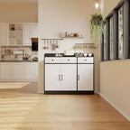 42.5 Credenza, Buffet Moderno da Caffè, Mobile Contenitore da Cucina in Legno con Ripiano Regolabile, per Soggiorno, Ingresso