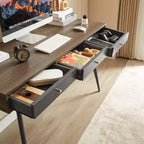 GDFStudio Webster Bureau informatique multifonction moderne de 120 cm avec 3 tiroirs