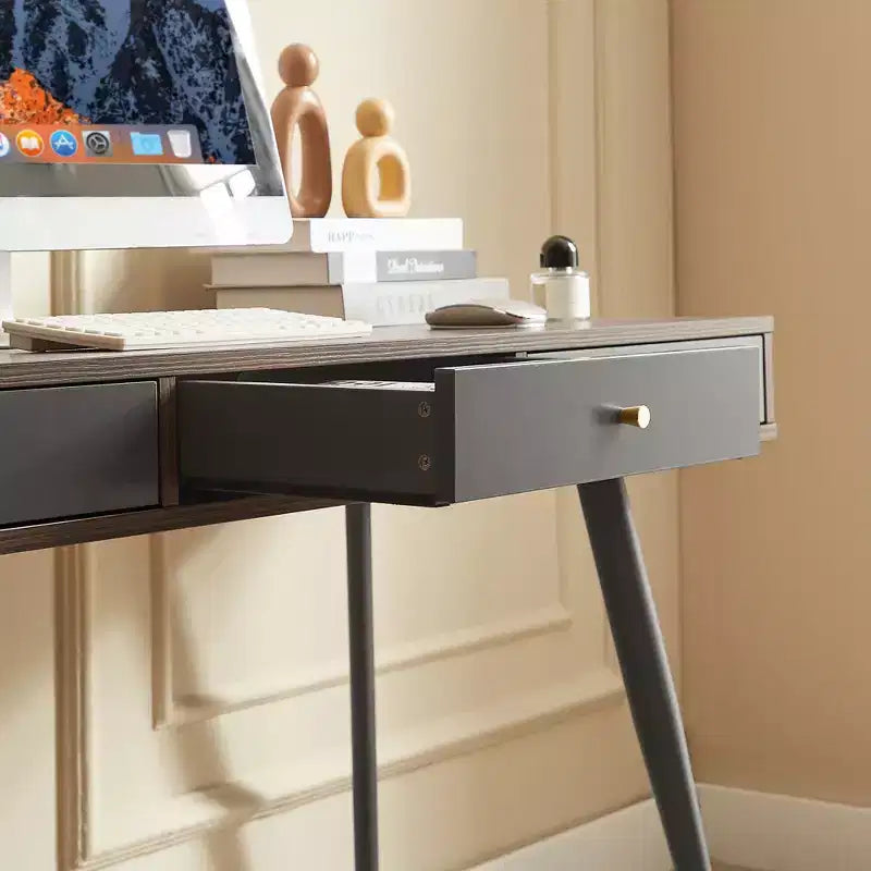 GDFStudio Webster Bureau informatique multifonction moderne de 120 cm avec 3 tiroirs