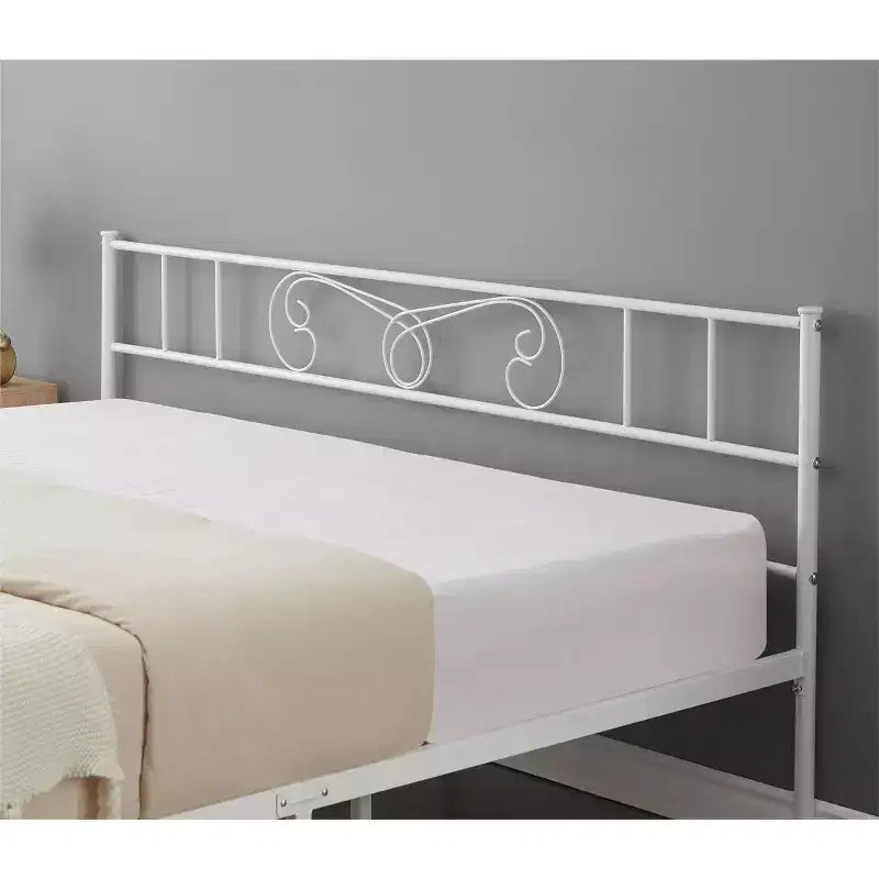 Telaio del letto a piattaforma con testiera e pediera, base per materasso senza bisogno di rete, antirumore, montaggio semplice