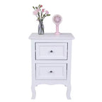 Karl Home 2-Drawer White MDF 15.75in. W Nightstands