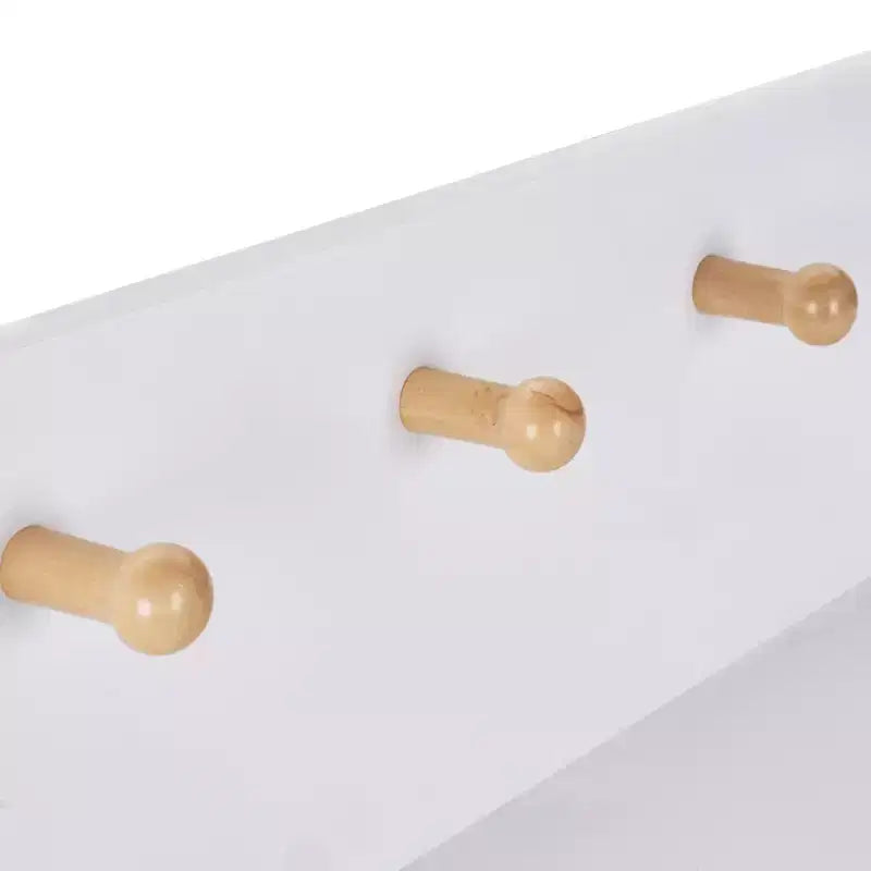 Scarpiera VECELO con 2 cassetti a ribalta, organizer contenitore stretto indipendente con ganci per ingresso o corridoio, nero/bianco