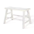 Panca Royal Hampton da 33" ad altezza bancone | Gambe a cavalletto con poggiapiedi | Legno di mogano