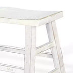 Panca Royal Hampton da 33" ad altezza bancone | Gambe a cavalletto con poggiapiedi | Legno di mogano