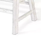 Panca Royal Hampton da 33" ad altezza bancone | Gambe a cavalletto con poggiapiedi | Legno di mogano