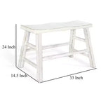 Panca Royal Hampton da 33" ad altezza bancone | Gambe a cavalletto con poggiapiedi | Legno di mogano