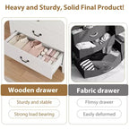 Zstar Farmhouse Cassettiera a 5 cassetti per camera da letto, cassettiera alta 115 cm, cassettiera verticale con contenitore autoportante, cassettiera in legno per camera da letto