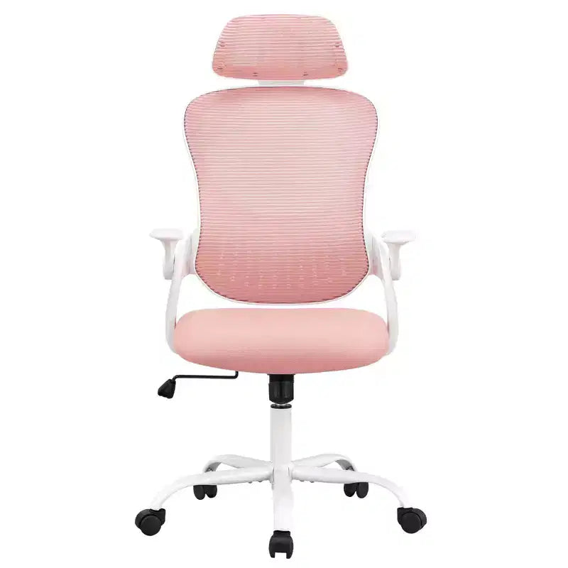 Sedia da ufficio ergonomica MAYEERTY - Schienale alto, ruote, braccioli ribaltabili, regolabile