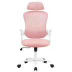 Sedia da ufficio ergonomica MAYEERTY - Schienale alto, ruote, braccioli ribaltabili, regolabile