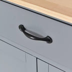 MAYEERTY Îlot de cuisine avec meuble de rangement pour poubelle