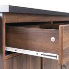 MAYEERTY Îlot de cuisine avec meuble de rangement pour poubelle