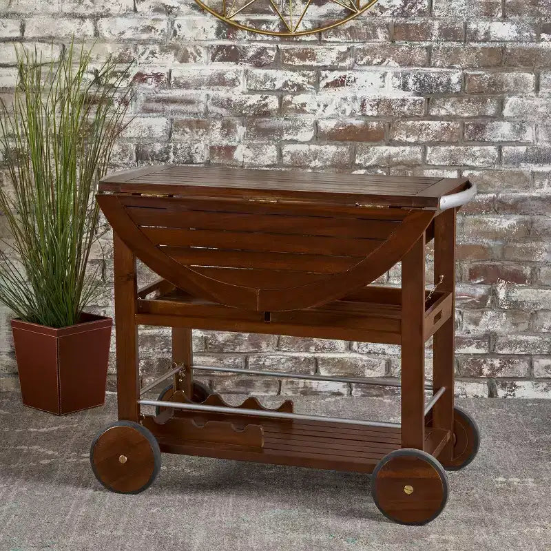 MAYEERTY Îlot de cuisine avec meuble de rangement pour poubelle