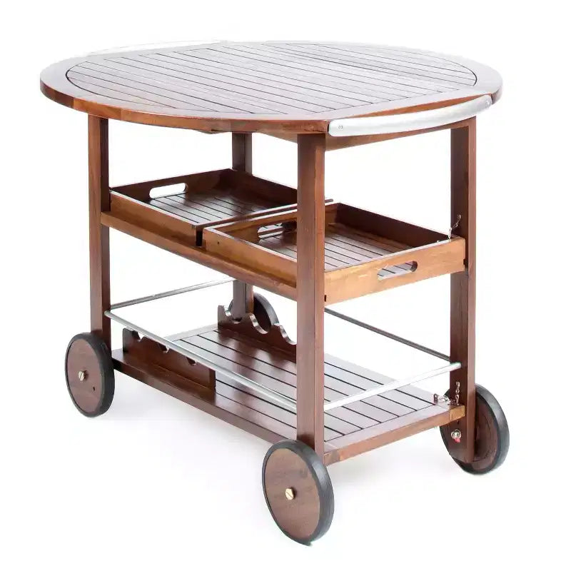 MAYEERTY Îlot de cuisine avec meuble de rangement pour poubelle