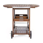 MAYEERTY Îlot de cuisine avec meuble de rangement pour poubelle