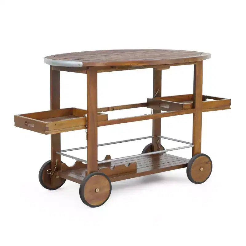 MAYEERTY Îlot de cuisine avec meuble de rangement pour poubelle