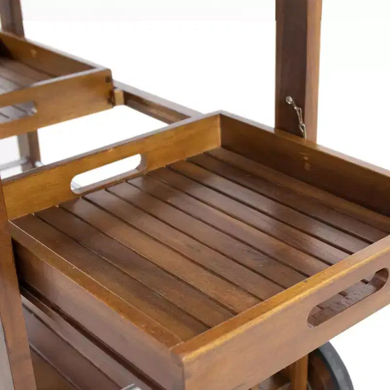 MAYEERTY Îlot de cuisine avec meuble de rangement pour poubelle