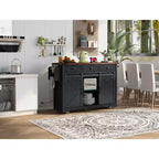 MAYEERTY Kitchen Island with Trash Can Storage Cabinet
