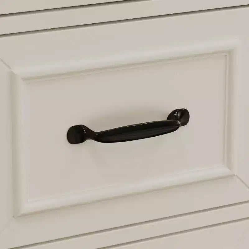 Credenza da cucina bianca Famapy: piano di lavoro integrato, combinazione di pensili alti, antipolvere e organizzato