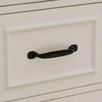 Credenza da cucina bianca Famapy: piano di lavoro integrato, combinazione di pensili alti, antipolvere e organizzato