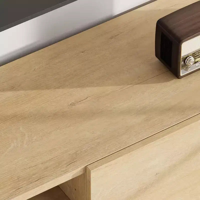 Mobile porta TV per 80 pollici, mobile TV moderno con 2 cassetti, mobile multimediale in legno con contenitore