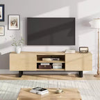Mobile porta TV per 80 pollici, mobile TV moderno con 2 cassetti, mobile multimediale in legno con contenitore
