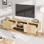 Mobile porta TV per 80 pollici, mobile TV moderno con 2 cassetti, mobile multimediale in legno con contenitore